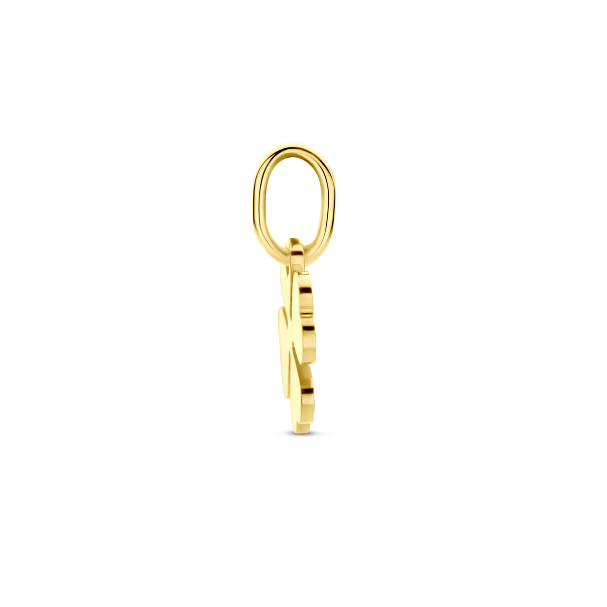 Anhänger Kleeblatt 14K Gelbgold