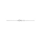 y-collier hartjes 45 cm zilver gerhodineerd