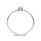 Ring Zirkonia Silber rhodiniert