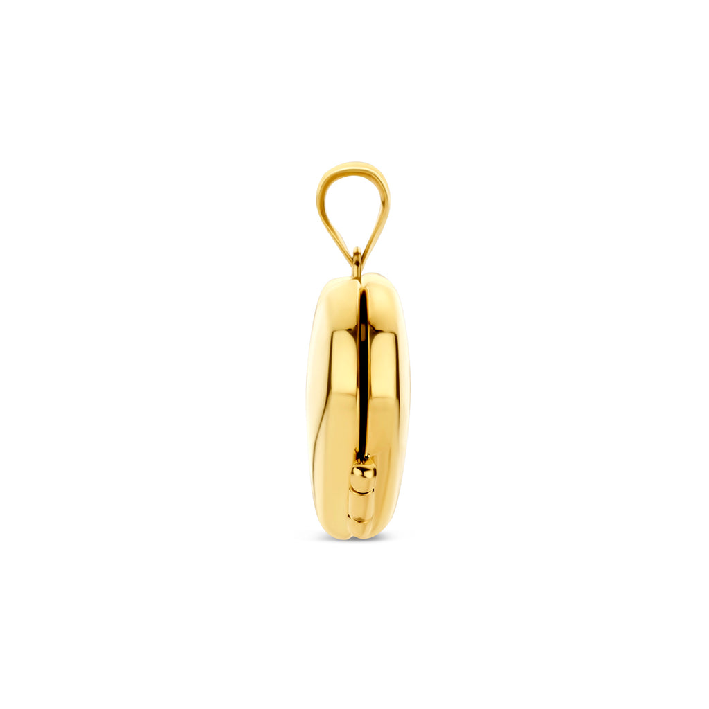 medaillon hartje 15 mm 14K geelgoud