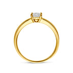 ring zirkonia 3 micron zilver verguld (geel)