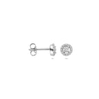 Ohrstecker Zirkonia 5,5 mm Silber rhodiniert