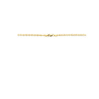 collier massief 3,2 mm 45 cm Silgold (geel met zilverkern)