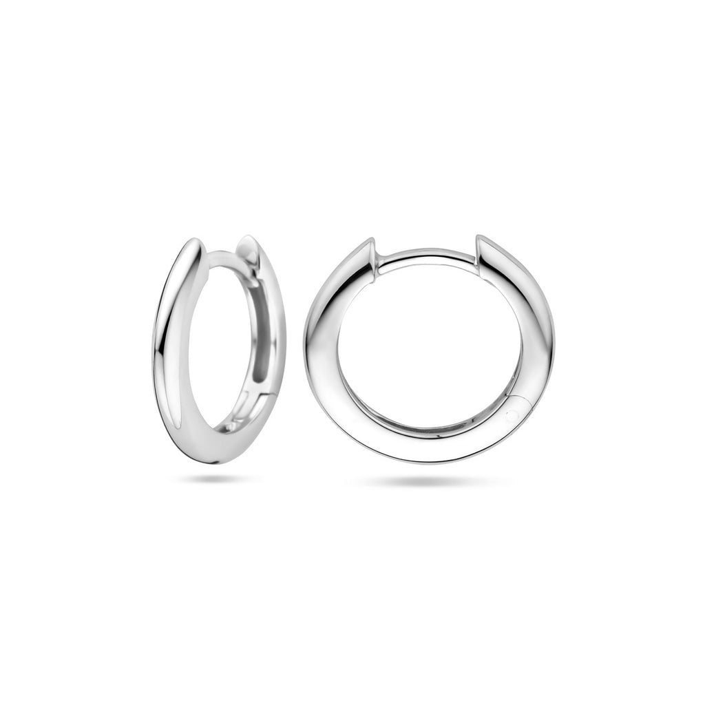 klapoorringen 2,0 mm zilver gerhodineerd