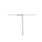 Halskette filigran und Swarovski Perlen 45 + 5 cm Silber rhodiniert