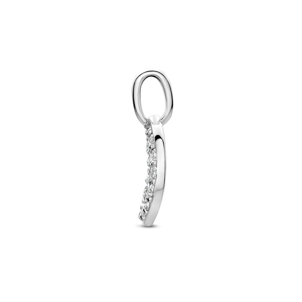 hanger zirkonia 10,5 mm zilver gerhodineerd