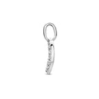 hanger zirkonia 10,5 mm zilver gerhodineerd