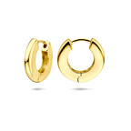 Klappcreolen 15,5 mm, 1 Mikron versilbert (gelb)