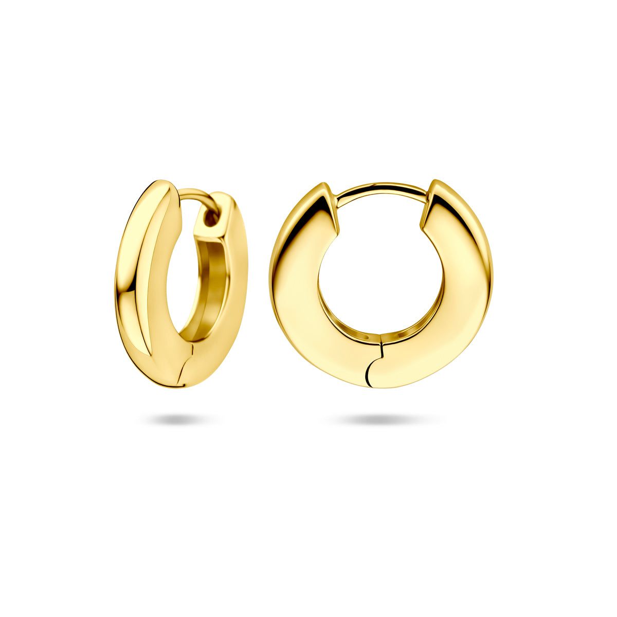 Klappcreolen 15,5 mm, 1 Mikron versilbert (gelb)