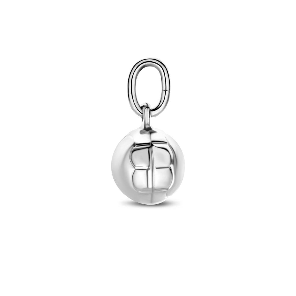 hanger voetbal zilver wit
