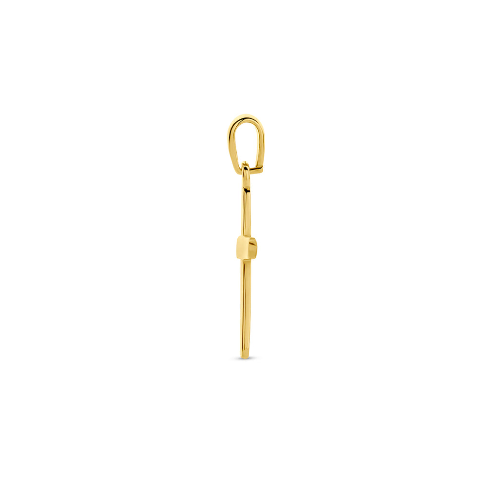 hanger kruis 14K geelgoud