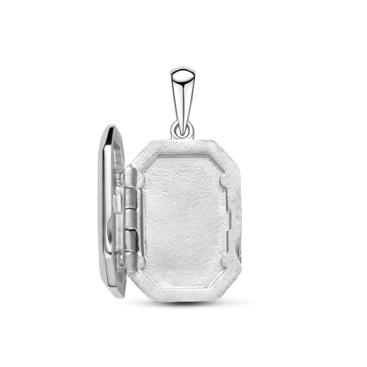 medaillon 16,5 mm zilver gerhodineerd