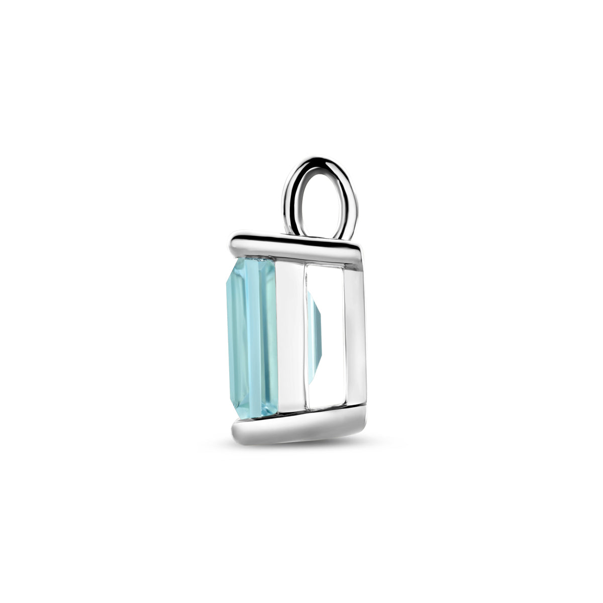 hanger sky blue topaas 14,5 mm zilver gerhodineerd
