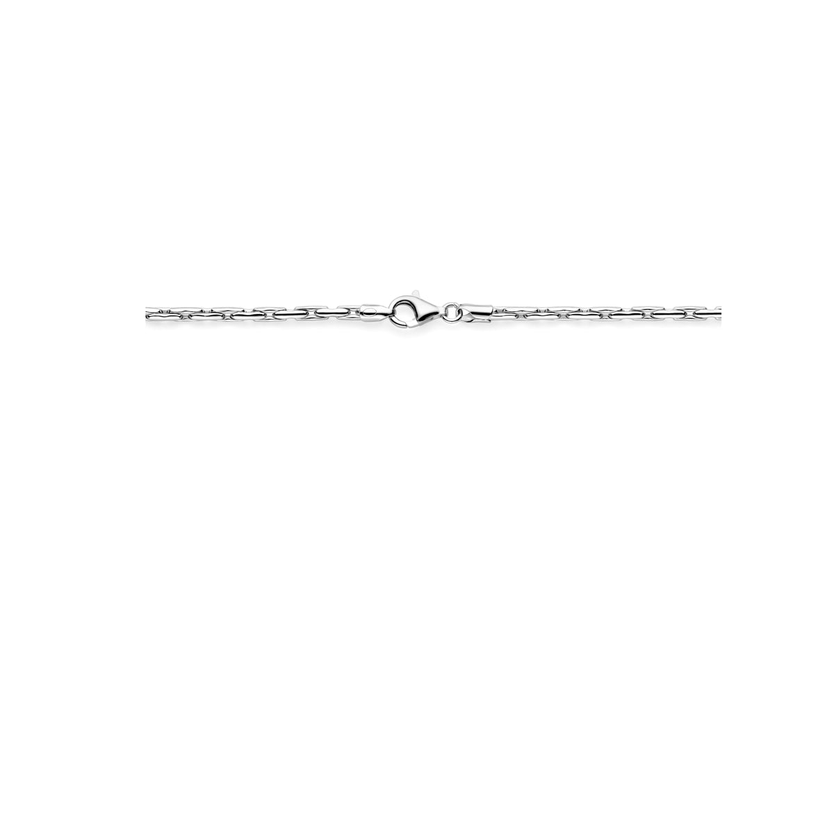 Halskette Cardano 2,7 mm 45 cm Silber rhodiniert