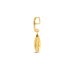 Anhänger Citrin 12,5 mm 14K Gelbgold