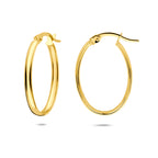 Ohrringe 24 mm 14K Gelbgold