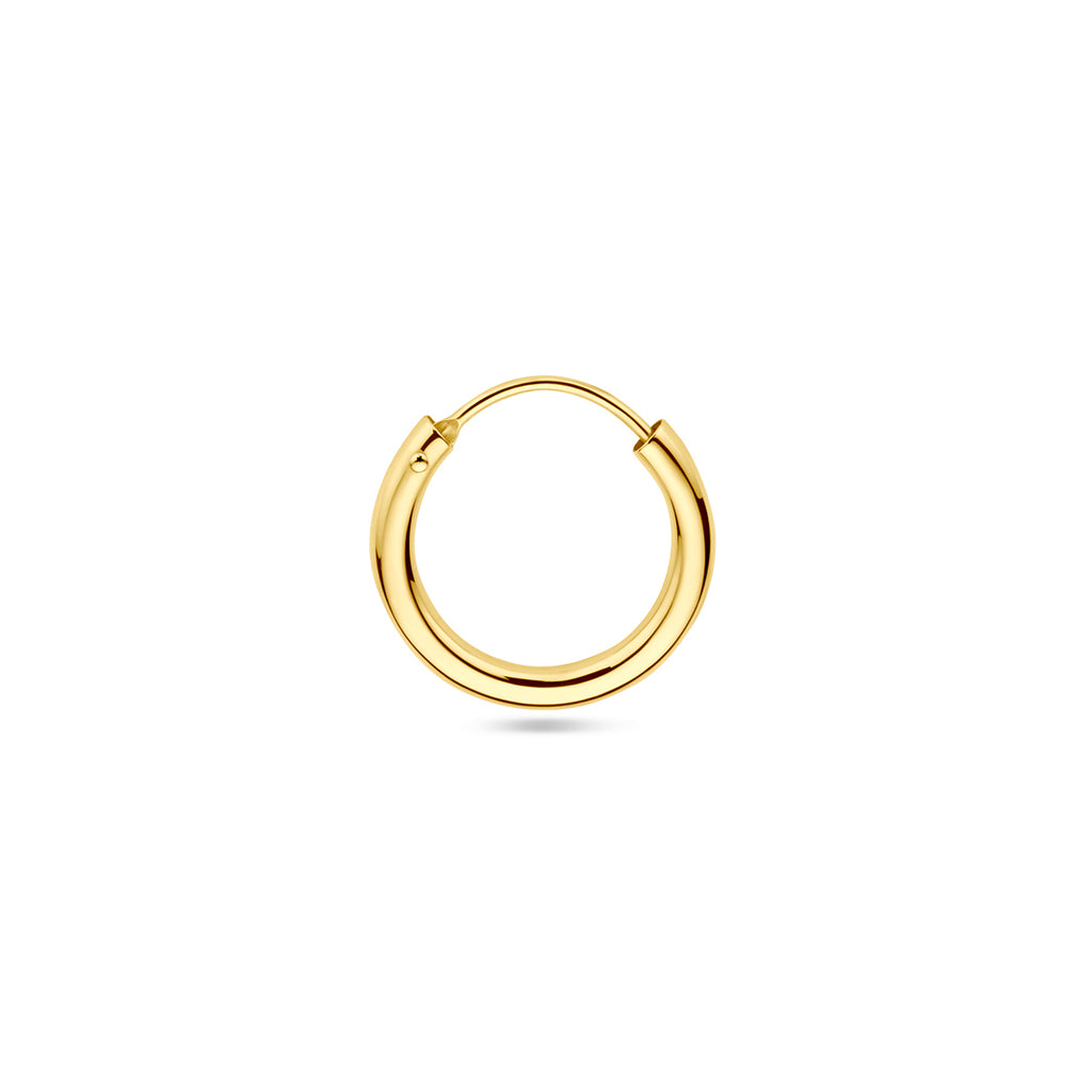 oorring 1,8 mm ronde buis per stuk 14K geelgoud