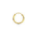 oorring 1,8 mm ronde buis per stuk 14K geelgoud