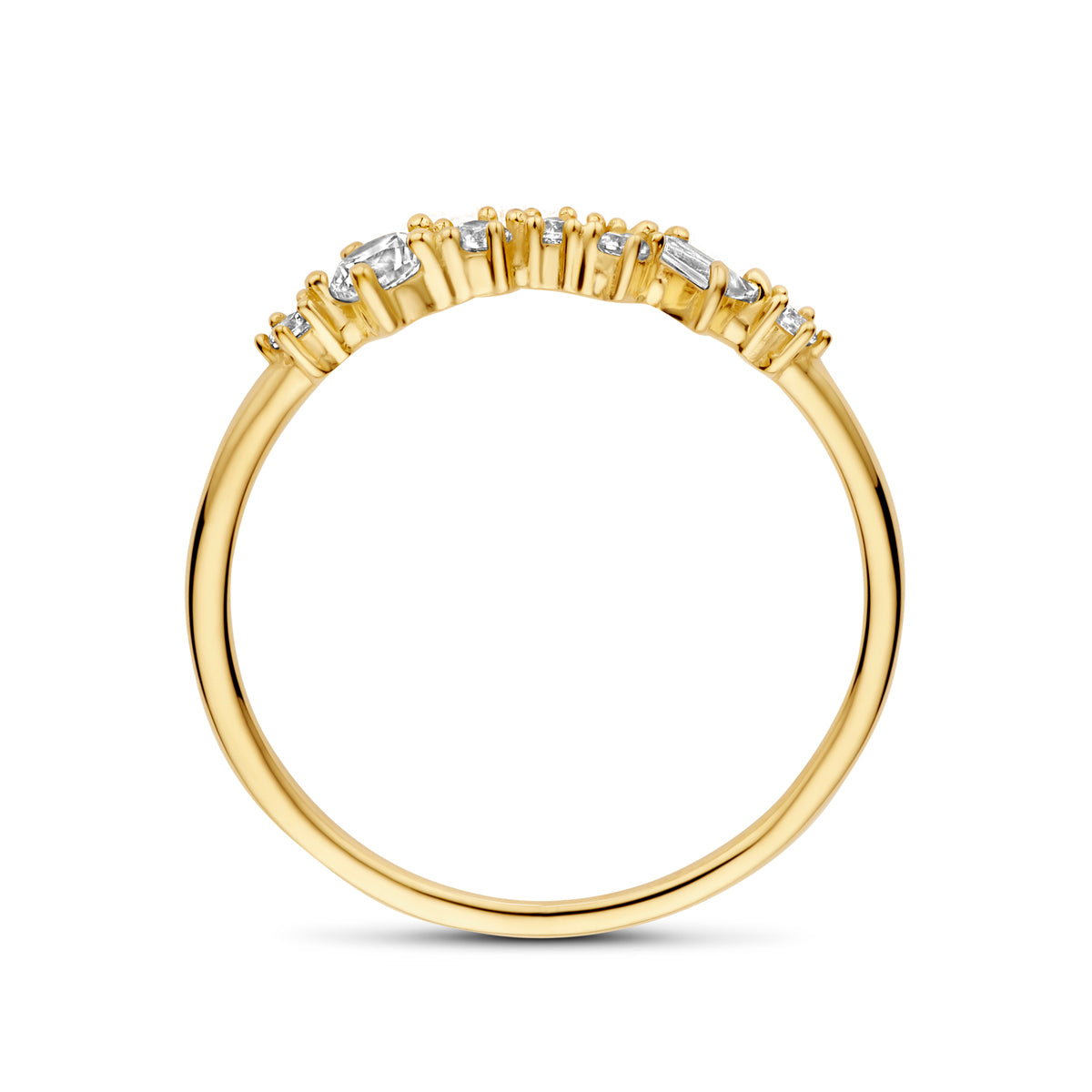 Ring Zirkonia 14K Gelbgold