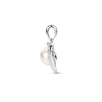 hanger hart parel en zirkonia zilver gerhodineerd
