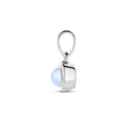 hanger chalcedoon 14K witgoud