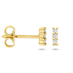 Ohrstecker Diamant 0,05 ct (2x 0,025 ct) h p1 14K Gelbgold
