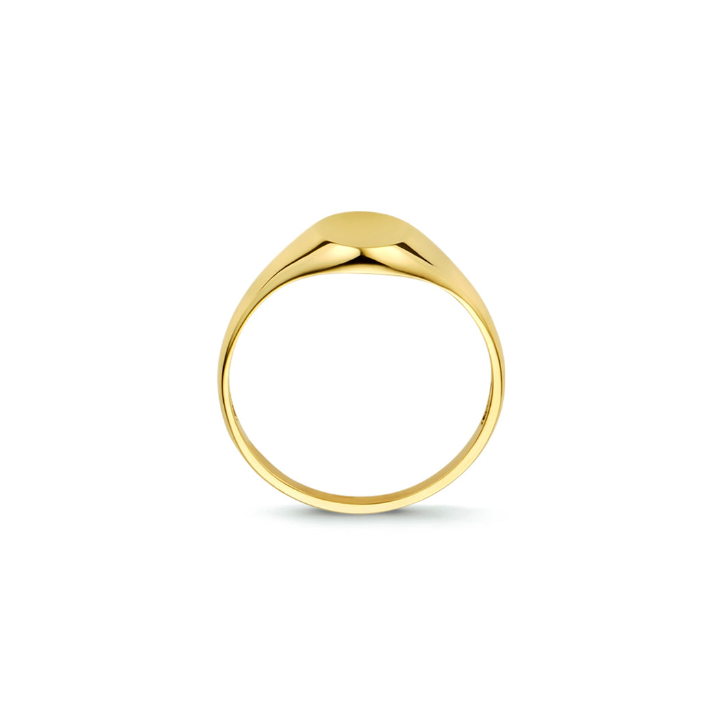 graveerring ovaal 14K geelgoud