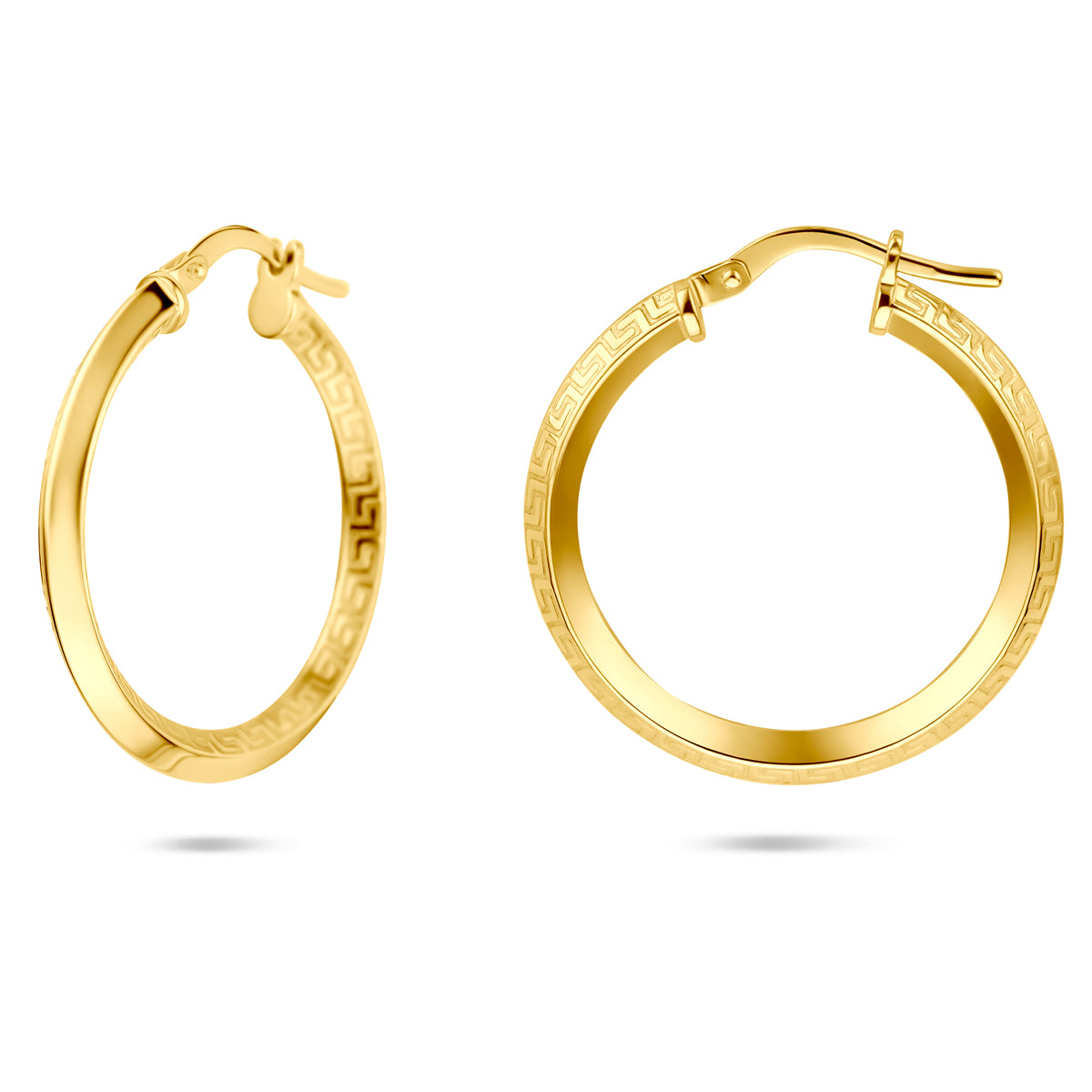 oorringen buis 2,5 mm Silgold (geel met zilverkern)
