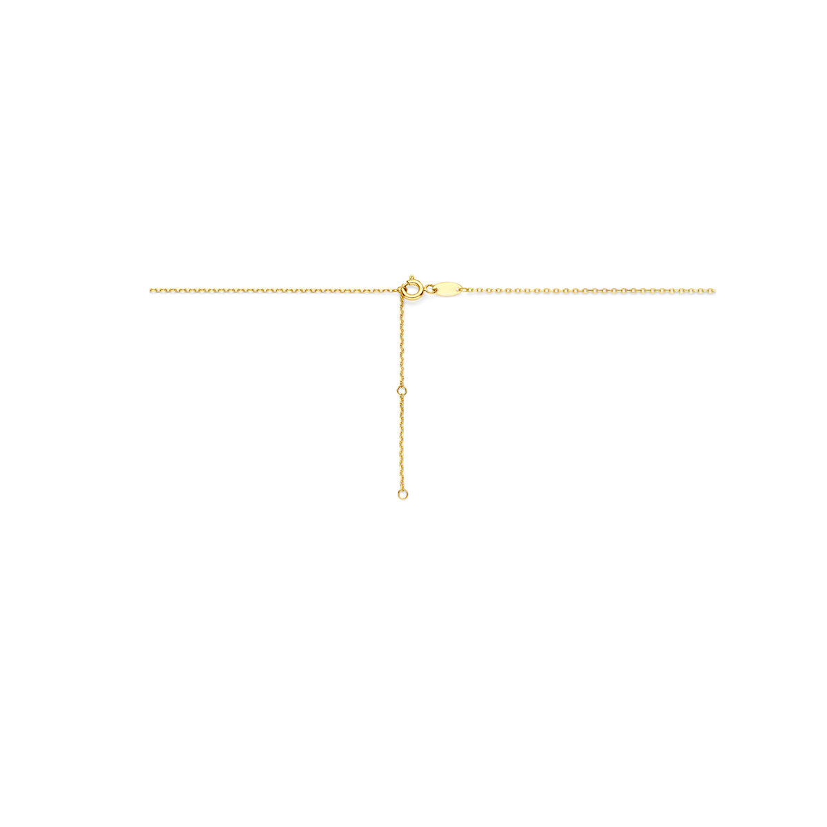 collier zirkonia 41 - 43 - 45 cm 14K geelgoud