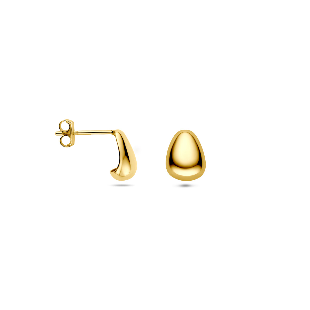 oorknoppen 8 mm 14K geelgoud