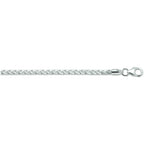 vossestaart geslepen 3,0 mm zilver wit