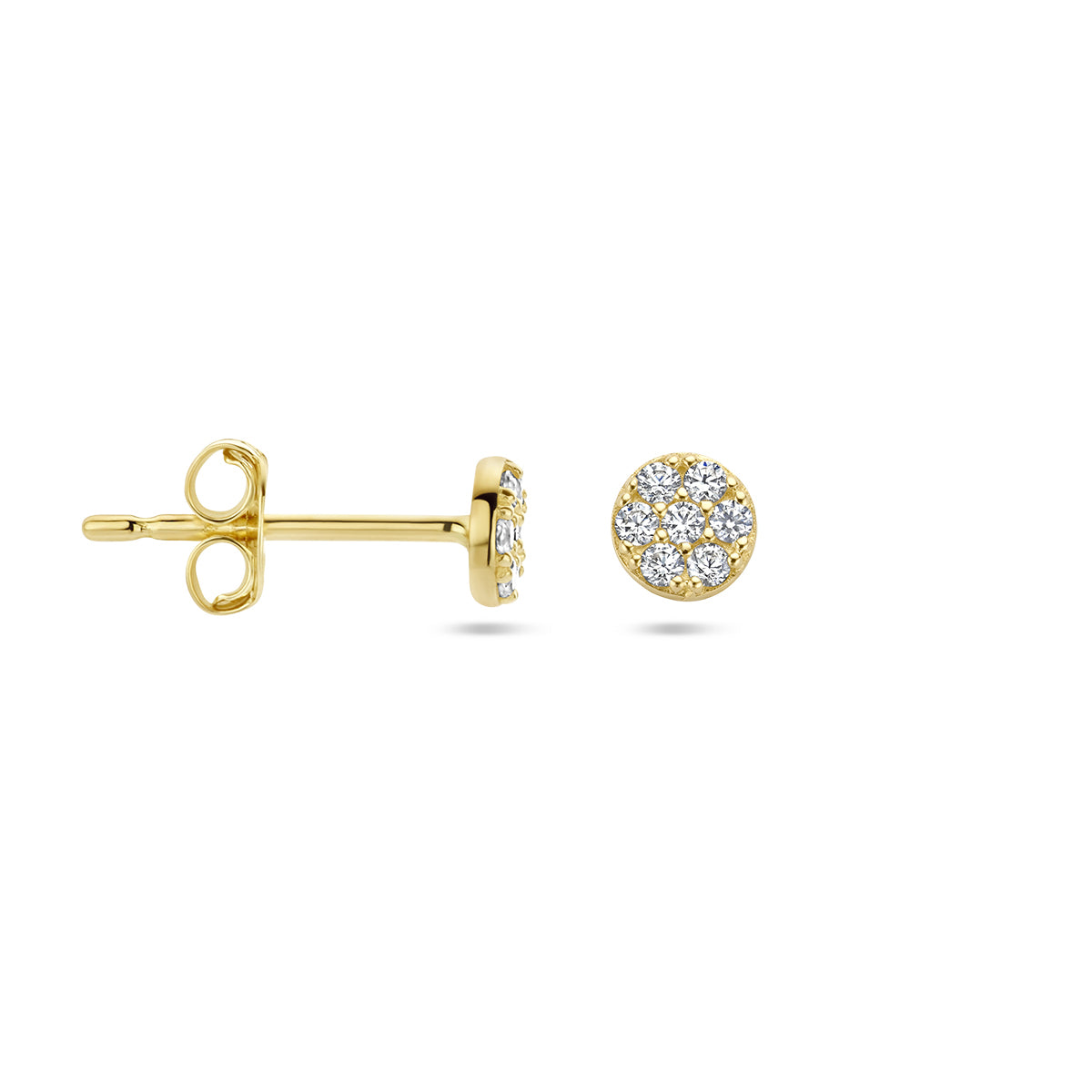 Ohrstecker Zirkonia 14K Gelbgold