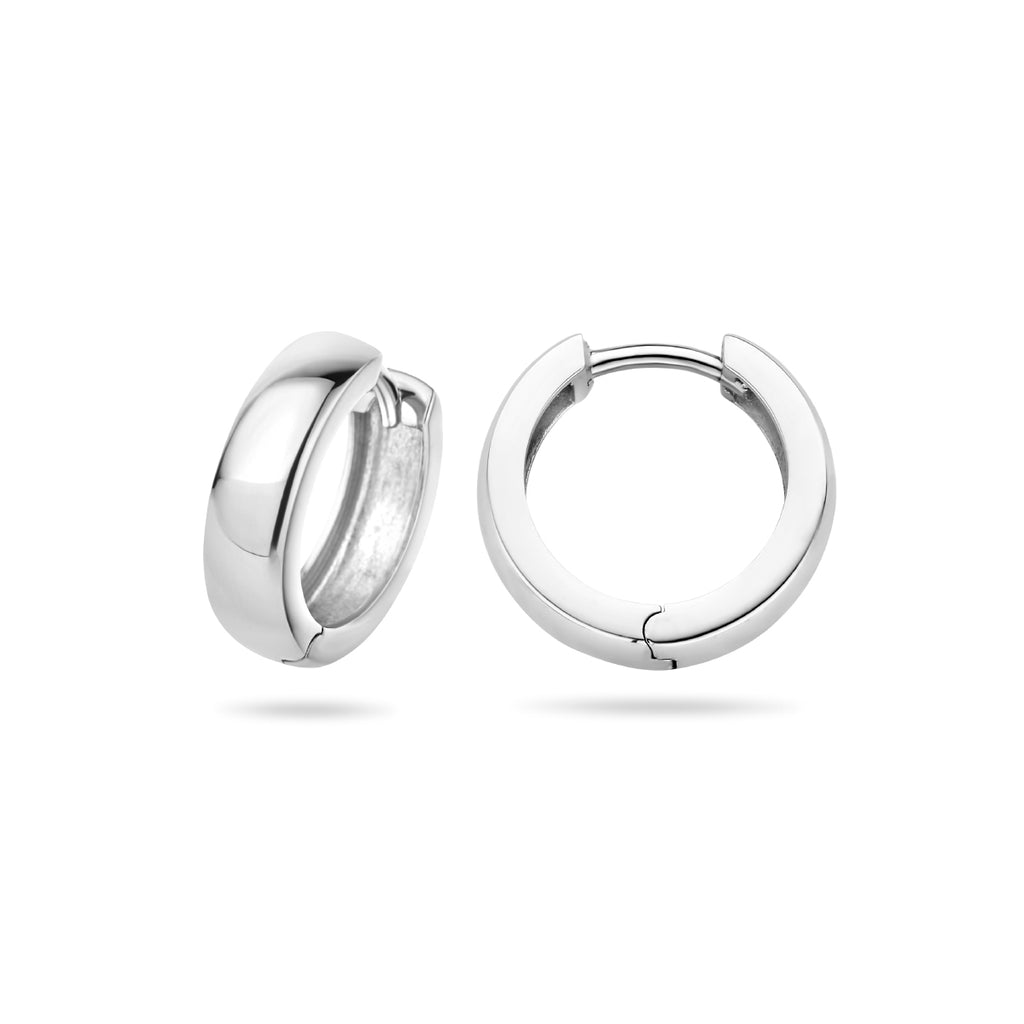 klapoorringen 4 mm bol zilver wit - bol
