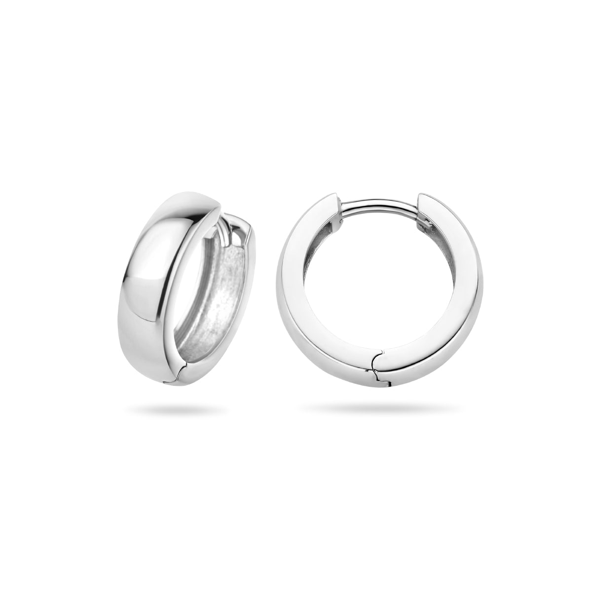 klapoorringen 4 mm bol zilver wit - bol