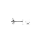 Ohrstecker rund 4 mm 14K Weißgold