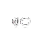 Klappohrringe Schmetterling 10,5 mm Silber rhodiniert