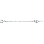 Armband Herz Zirkonia 13 - 15 cm silber weiß