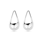 Ohrstecker Tropfen 20 mm Silber rhodiniert