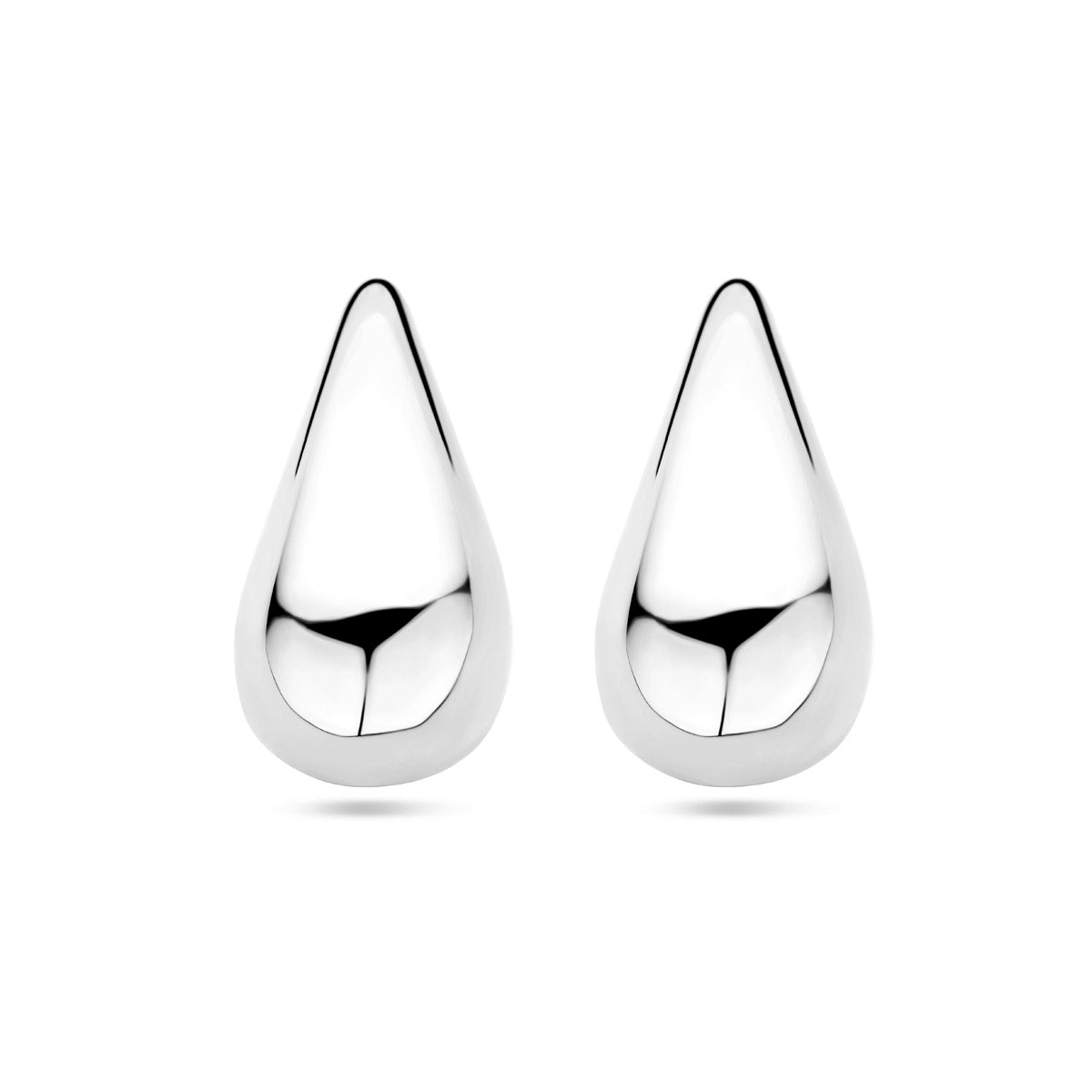 Ohrstecker Tropfen 20 mm Silber rhodiniert