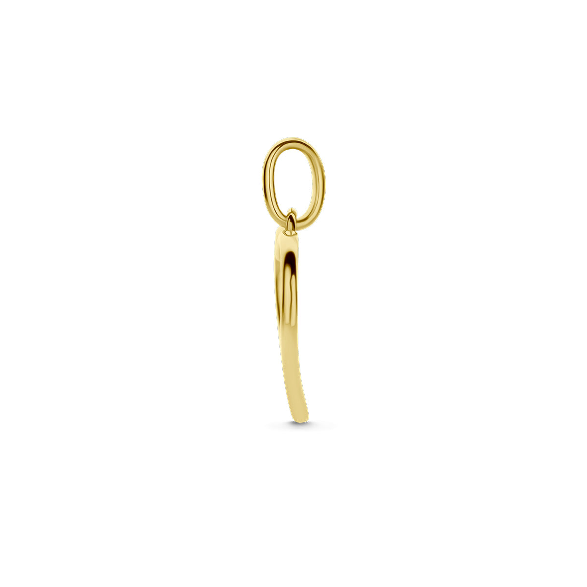 hanger hartjes zirkonia 14K bicolor goud geel/wit