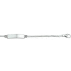 Gravurarmband Gourmet-Platte 4,8 mm Silber rhodiniert
