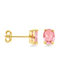 Ohrstecker Padparadscha Zirkonia 14K Gelbgold