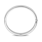 Armreifscharnier 10 mm konvexes Rohr silber rhodiniert