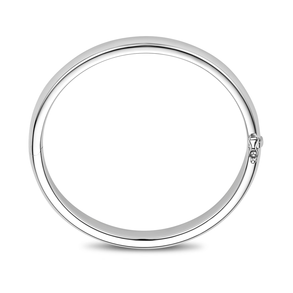Armreifscharnier 10 mm konvexes Rohr silber rhodiniert