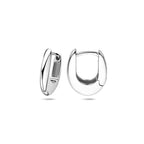 Klappcreolen 16,5 mm Silber rhodiniert