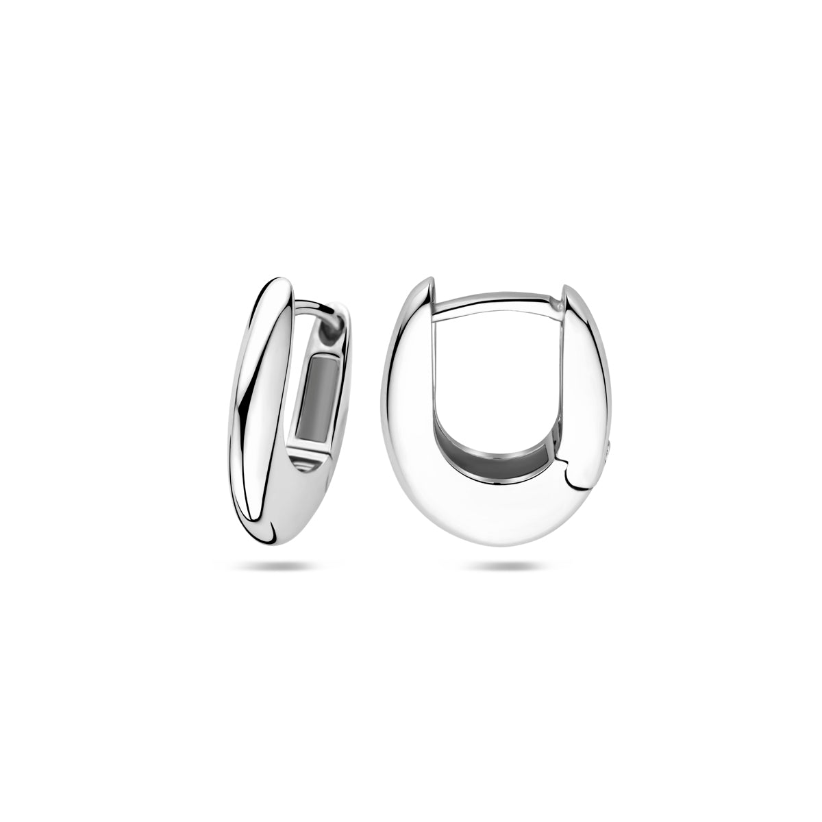 Klappcreolen 16,5 mm Silber rhodiniert