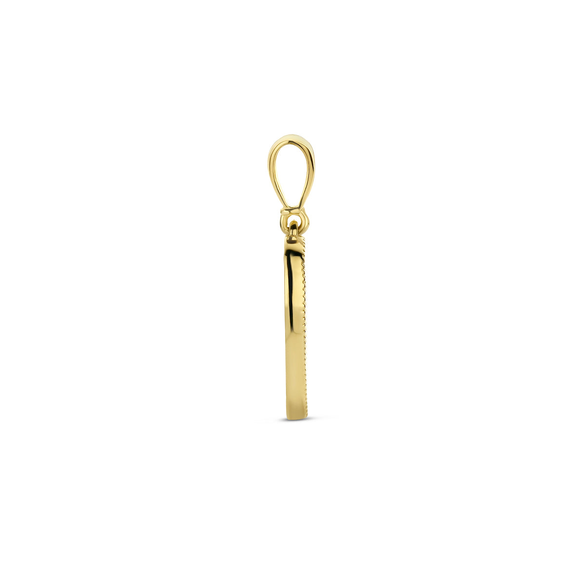 Anhänger Herz Regenbogen Zirkonia 14K Gelbgold