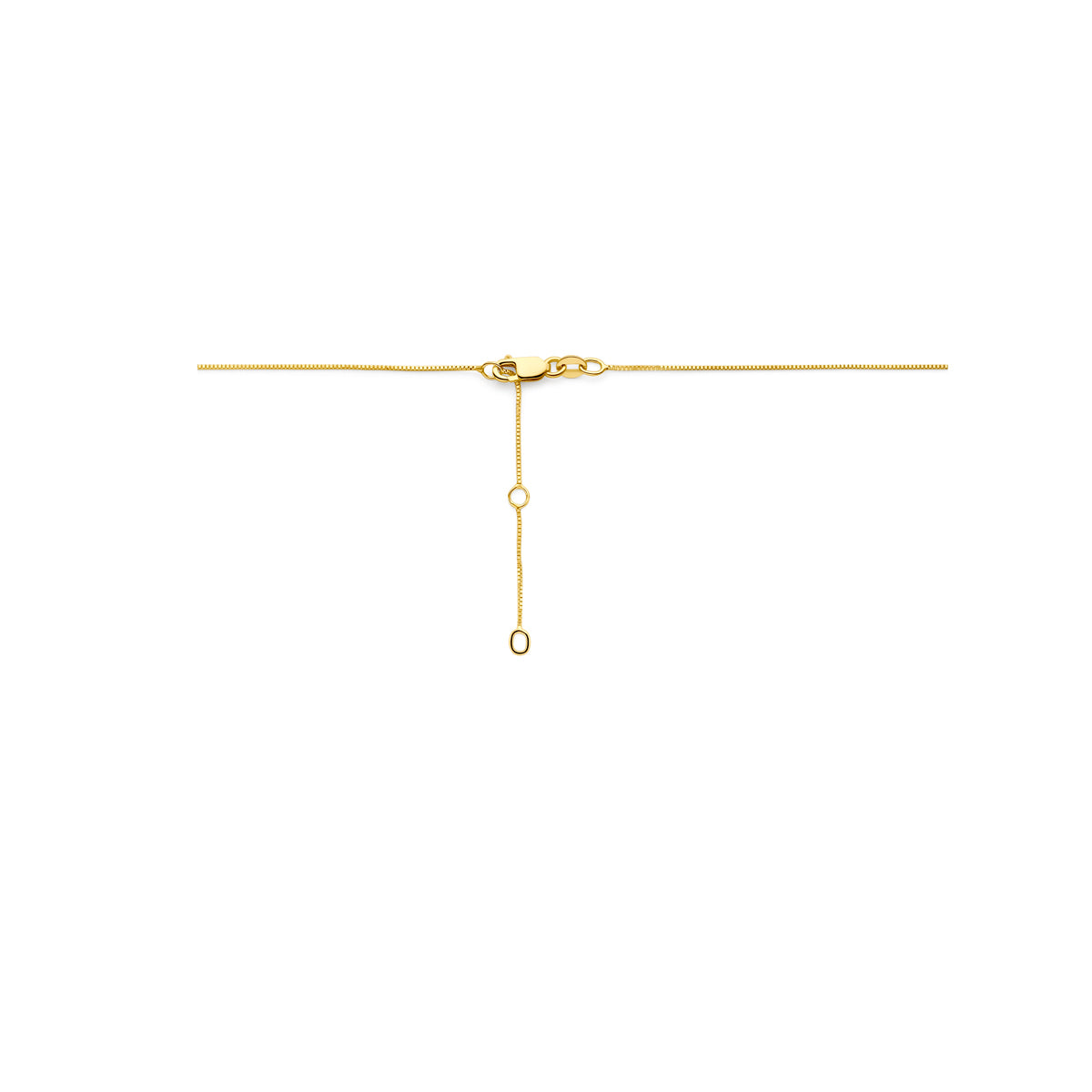 Halskette Herz Rhodolit 40 - 42 - 44 cm 14K Gelbgold