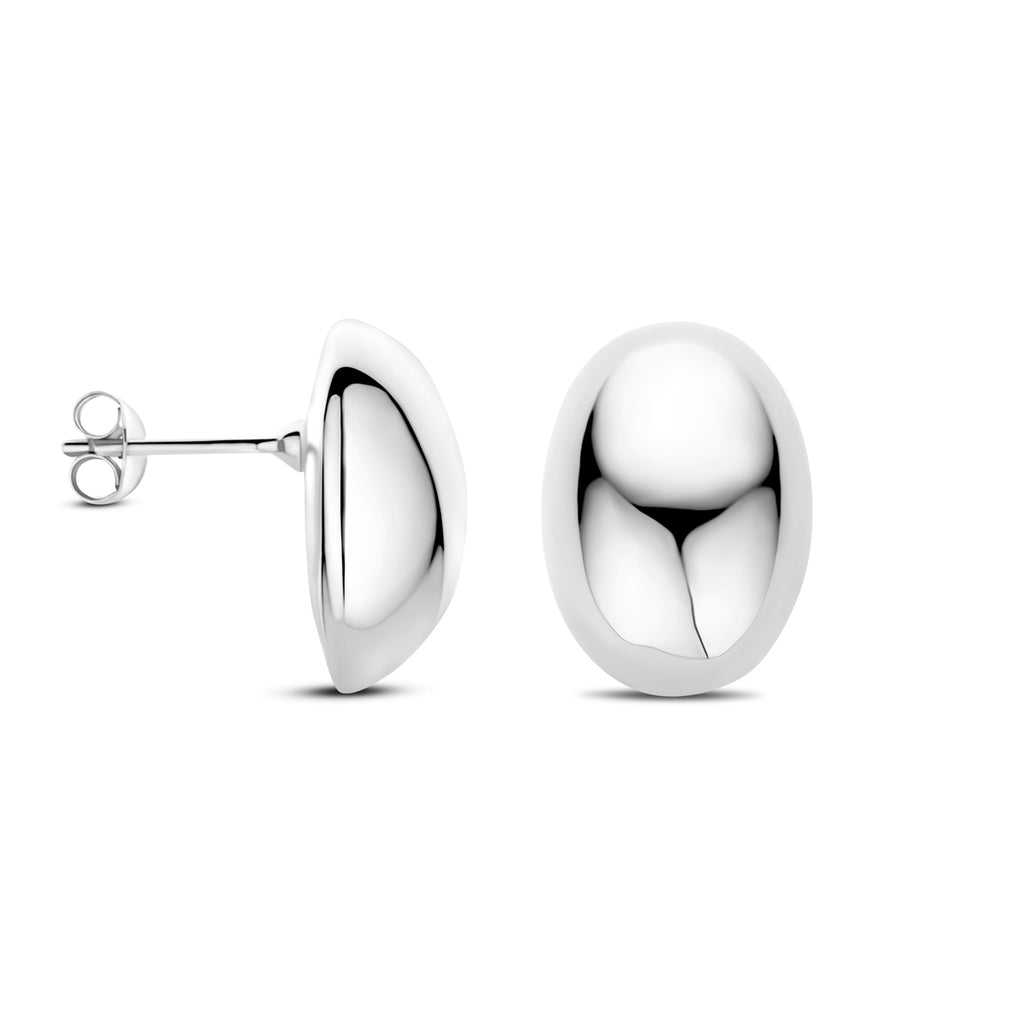 Ohrstecker 19,5 mm Silber rhodiniert