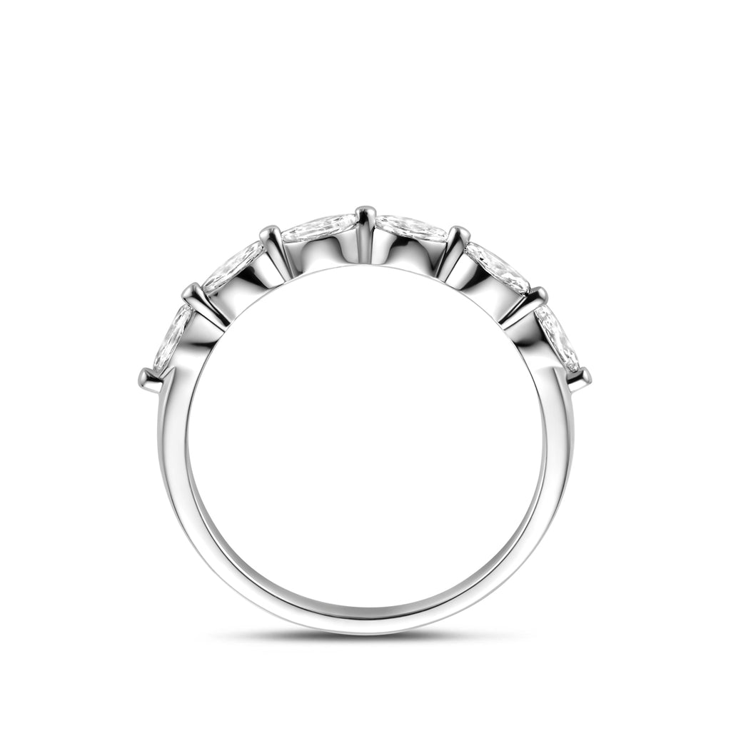 ring zirkonia zilver gerhodineerd